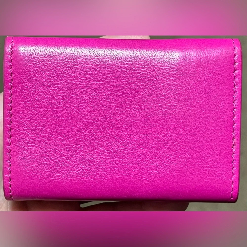 Balenciaga Hot Pink Papier Mini Wallet LIKE NEW! - Picture 3 of 10